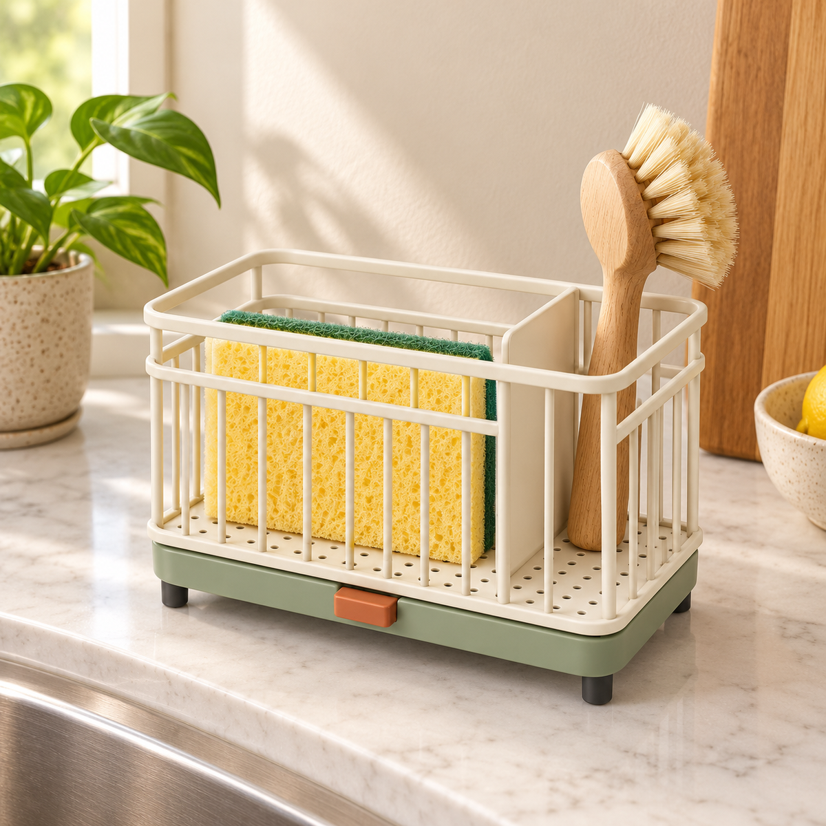 Pantrivelle SinkNest Sink Caddy with Removable Drip Tray