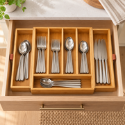 Pantrivelle DrawerNest Expandable Bamboo Cutlery Tray